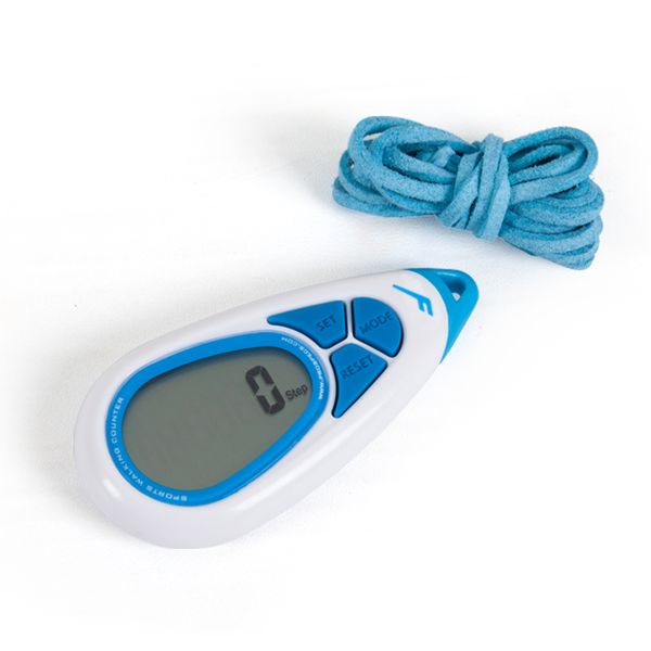 Prospecs Sports Walking Water Drop Pedometer, Blue + White, 1pc