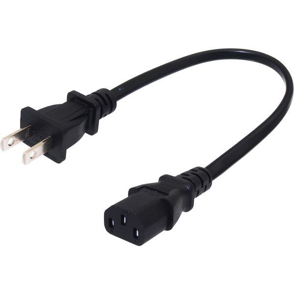 AF Audio Fan Power Cable 3Pin Socket Female (IEC-320 C13)-2 Pin Plug Male (A Type) Straight 34cm