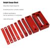 9PCS Aluminum Alloy Height Gauge Blocks Quick Accurate Setup Bars for Milling Machine Table Saw