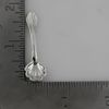 Sterling Silver Small Scalloped Edge Salt Spoon, Mustard Spoons