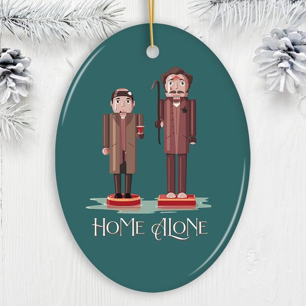 Home Alone Thieves Nutcracker Ornament - Oval