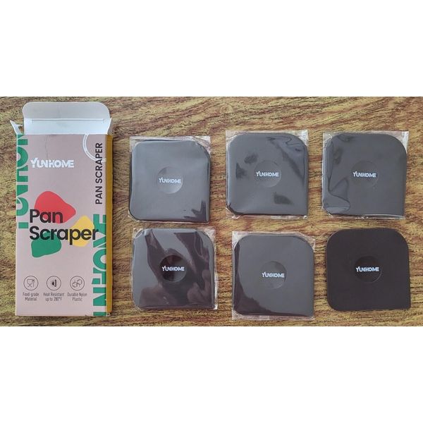 Chef Pan Scraper Pan Scraper Dish Scraper Tool Kitchen Set 6 Pack Food Scrap NEW