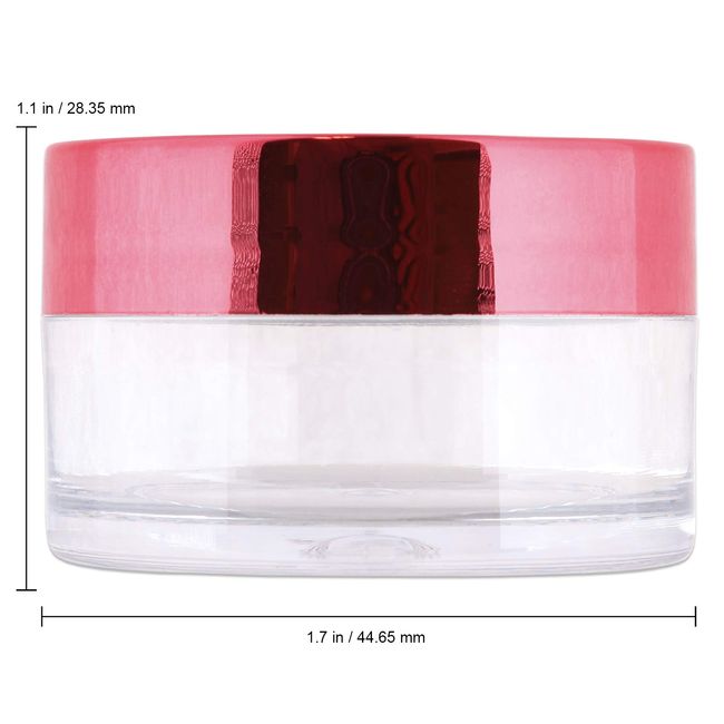 20G/20ML Plastic Clear Cosmetic Sample Jars (Round Top