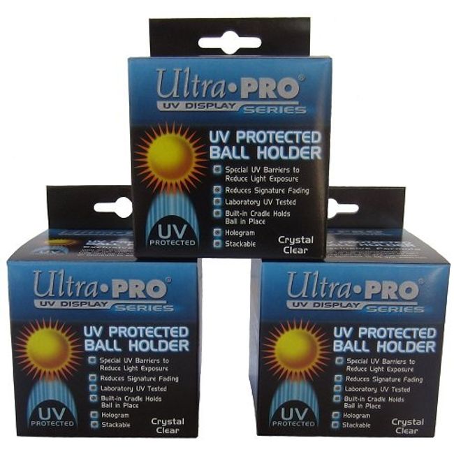 Ultra Pro 紫外線防止 ベースボールスクエアー - 3個入りパック