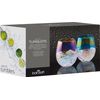 BarCraft Rainbow-Pearl Iridescent Tumbler Glasses, 600 ml (Set of 2)
