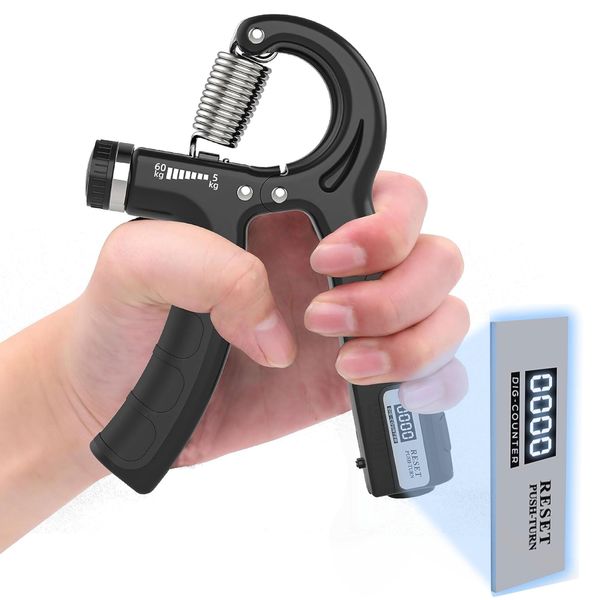 PROIRON Hand Grips Strengthener with Counter, Adjustable Grip Strength Trainer, Hand Exerciser with Stainless Steel Spring, Non-Slip Gripper, Gripster for Strong Wrists, Fingers, Forearm, Hands, Arm