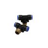 Pneumatic Multiple Plug Fitting TE 3/8 Inch - 10 mm IQS T-Piece Compressed Air