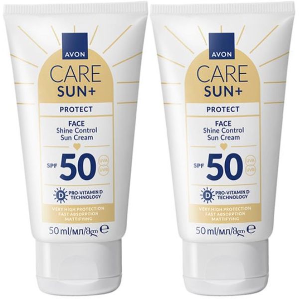 2 x Shine Control Sun Cream SPF 50-50ml