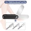 3 in 1 Heel Exfoliating Fish Eye Exfoliating Black