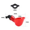 20PCS Automatic Water Cups Poultry Feeder Watering Chicken Duck Quail Drinking