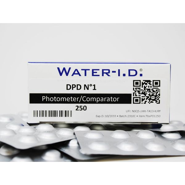 WATER-I.D. No.1 Photometer 250 Tablets, White