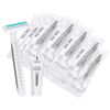 Disposable Razors in Bulk Pack of 30,Gray Bulk Razors Disposable Individually Wrapped Twin Blade Disposable Shaving Razors with Shaving Cream and Clear Cap Set for Homeless,Hotel,Charity,Travel