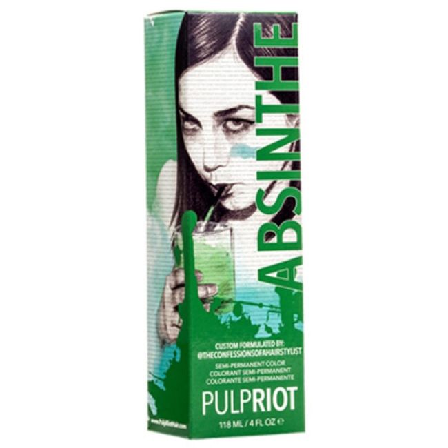 Pulp Riot Semi-Permanent Hair Color 4oz- Absinthe