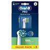Oral-B Pro CrossAction Replacement Heads, Pack of 3, Suitable for Mailboxes