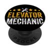 Lift Elevator Mechanic Funny Technician Maintenance PopSockets Swappable PopGrip