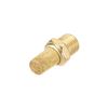 sourcing map Brass Exhaust Silencer with Brass Body 1/8 Inch PT Male Thread Bronze Pack of 10