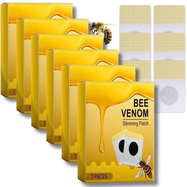 IZBEAUVO 42PCS Bee Venom Patches, Bee Venom Lymphatic Drainage Patchs, Body Shaping Stickers, Bee Venom Body Management Patches, Lymphatic Drainage Patches (6)