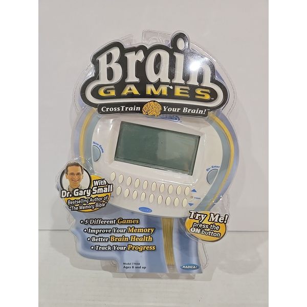 Brain Health Cross Train Games 5 Memory Game Electronic Handheld 2006 Radica New