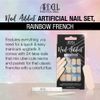 Ardell Nail Addict Artificial Nail Set, Rainbow French