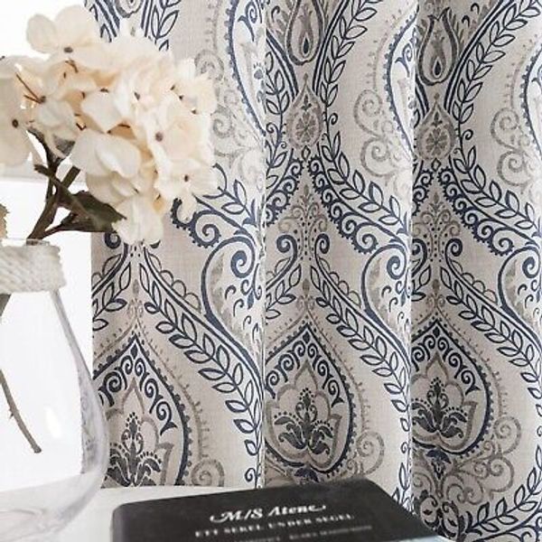 jinchan Curtains for Bedroom, Room Darkening Curtains 84 Inch Length 2 Panels...