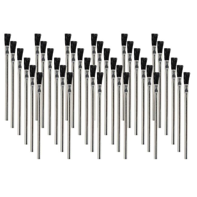 Pro Grade - Acid Brushes - 36 Count 3/8 Inch Boar Hair Acid Flux Brushes