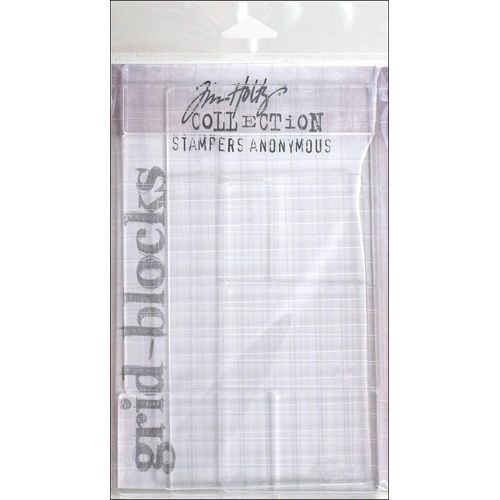 Stampers Anonymous GBXL Tim Holtz 9-Piece Acrylic Grid Block Set