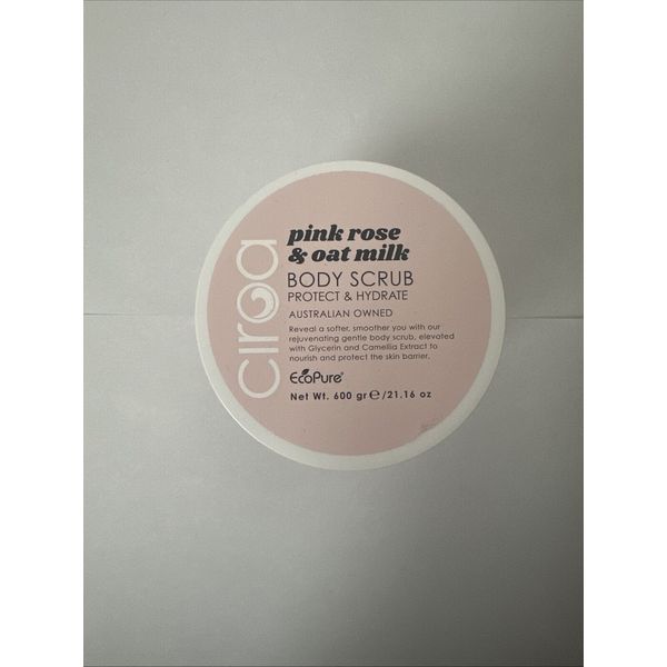 Ciroa Pink rose and oat milk body scrub