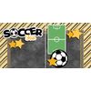 Soccer Fun Yellow NPM - Premade Scrapbook Pages - EZ Layout 3295