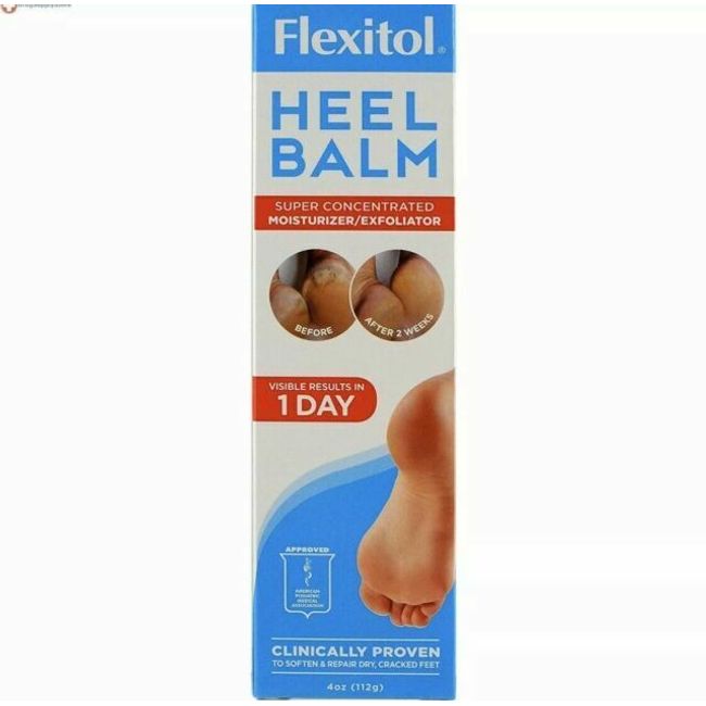 Flexitol Super Concentrated Moisturizer/Exfoliator Heel Balm 4 Oz 835787000055VL