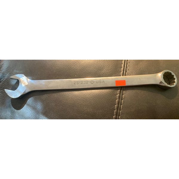 New ARMSTRONG TOOLS 25-232, 1” LONG COMBINATION WRENCH 12 POINT MADE IN USA