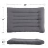 Ultra Thin Flat Pillow for Sleeping, High Support Stomach Sleeping Pillow, Slim