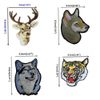Ximkee Animal Collection Lion Tiger Leopard Wolf Deer Multi Sew on Iron on Patch
