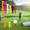 FINGER TEN Castle Golf Tees Plastic Unbreakable Value 100 Count Mixed Size, Golf Practice Tees Stable Durable (Mixed Pack)