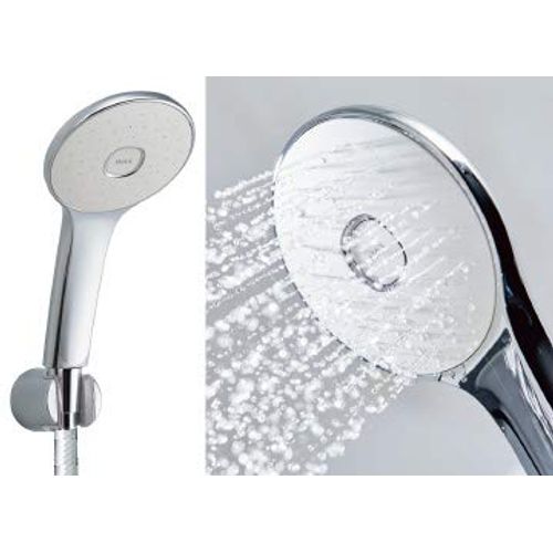BF-SL6BG (1.6) Shower Head & Hose INAX LIXIL Eco Aqua Shower Plated, Metal Tone Silver Hose, Resin Mildew Resistant Hose, 5.9 ft (1.6 m) BFSL6BG16
