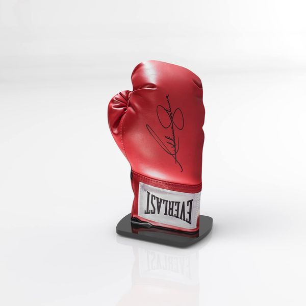 Pair of Boxing Glove Display Stand/Signed Autographed Holder Pack of 2 (Black Base)