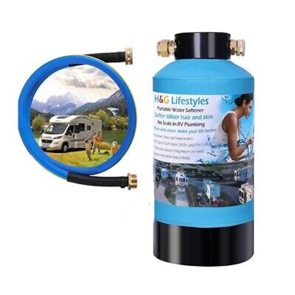 H&G lifestyles ‎Portable Water Softener for RV(+) 16,000-grain capacity