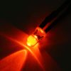 sourcing map 10Pcs 5mm Pre Wired LED, Red DC3-5V Clear Lens, Light Emitting Diodes