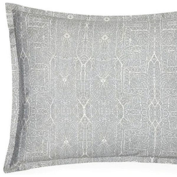 Sferra Emilia Black Euro Continental Sham Italian Spun Cotton Sateen Print New