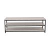 Manabe Interior Hearts, Width 47.2 inches (120 cm), TV Stand, Roughness 2, Gray