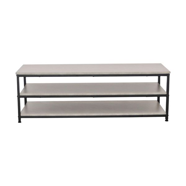 Manabe Interior Hearts, Width 47.2 inches (120 cm), TV Stand, Roughness 2, Gray