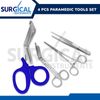 4 Pcs First Aid Paramedic Tools Set Kit For Nurses Surgical Instruments ( Blue )
