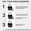 UP Security Small Luggage Locks, 3 Digit Combination Lock, Travel Safe Padlock with Code, Combo Small Lock for Suitcase, Tool Box, Backpack Zipper, Diary, Mini Locker (Silver+Silver, 2-Pack)