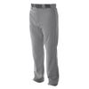 A4 Mens Pro-Style Open Bottom Baseball Pant, 3XL, Grey