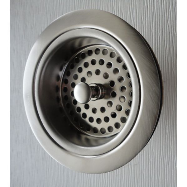 New Kohler Brass Duostrainer Kitchen Sink Strainer / Brushed Nickel 8801-BN