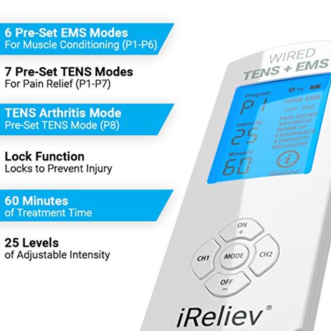 Premium TENS + EMS Therapeutic Wearable System