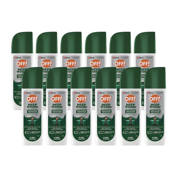 OFF! Deep Woods Insect Repellent VII Spritz, Bug Spray with Long Lasting Protection from Mosquitoes, 6 oz (Pack of 12)