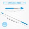 PATIKIL Telescopic Teachers Pointer, 2 Pcs Arrow Teacher Pointer Stick for Classroom Pointer Extendable Handheld Teaching Pointer for Presenters Whiteboard, 27 Inch, Blue