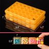 Mr. Pen- Bead Storage Containers, 28 Grids, 2 Pack, Transparent Orange Small Bead Organizer Box