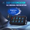 8-Gang LED Light Bar Switch Panel LED Touch Switch Control, On/Off Power Button