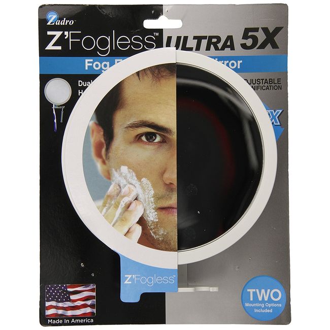 Zadro Z'Fogless Shower Mirror, Fog-Free, Traveler